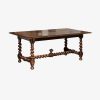 French Louis XIII Style Barley Twist Wooden Table