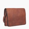 Pranjals House Brown Leather Office Messenger Bag