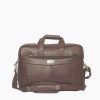 SSTL Brown Leather Office Messenger Bag