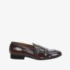 Wine Monk Strap Slip-On In Brush Off Leather By Brune