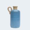 SageBrook Home Blue Ceramic Jug Vase