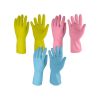 Primeway LW1_3As Medium Natural Rubber Flock Lined Hand Gloves Set (Multicolor, Pack of 3)