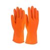 SCHOFIC Reusable Hand Care Flocklined Household Rubber Hand Gloves/Kitchen Gloves For Dishwashing/Cleaning/Lab Work/Electricity Work/Gardening