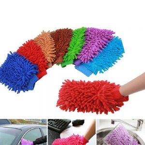 VelVeeta Car Wash Sponge Window Cleaning Washing Machine Sponge Car Cleaning Gloves (Random Color)