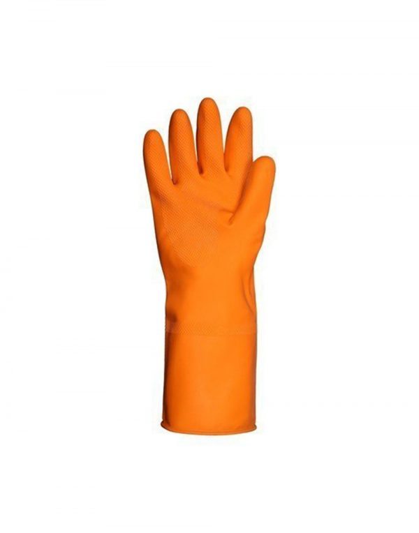 SCHOFIC Reusable Hand Care Flocklined Household Rubber Hand Gloves