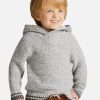 Toddler Boys’ Sherpa Hoodie Sweater – Gray