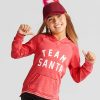 Grayson Social Girls’ Team Santa Graphic Hoodie – Red