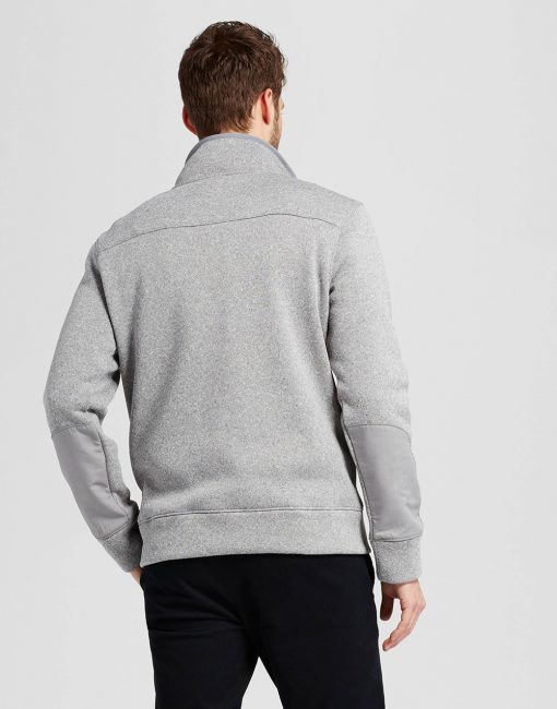 Men's Standard Fit Sweater Fleece Snap Pullover