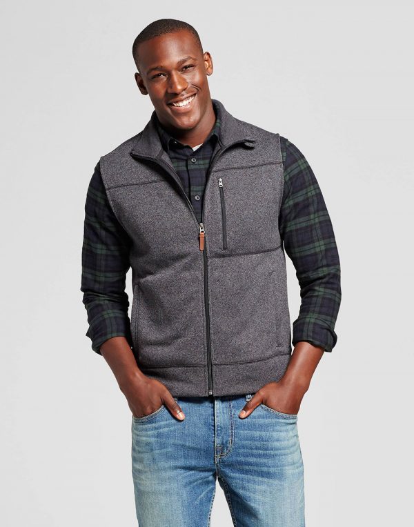 Men's Standard Fit Sweater Fleece Vest