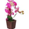 Decorative Synthetic Purple Silk Artificial Phalaenopsis Moth Orchid Flower