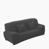 Spandex Stretch Lounge Sofa Couch Seat Cover – black, Standard