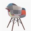 Warren Accent Chair with Patchwork in Multicolour