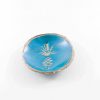 Pineapple Teal Pearl Clay Ring Dish