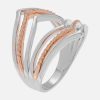 Women’s Collection Rose Goldplated Split Shank Ring