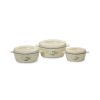 Cello Cuisine Insulated Casserole Gift Set, 3-Pieces, Ivory