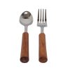 Krafts Cart Designer 1pc Spoon & 1pc Fork Set, Dinning Table Companion with Crockery
