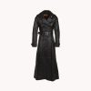 Bash-wood great Length Double Breasted Trench Coat Black/nap: Maura