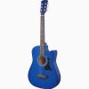 Tribunal 38c/blue Linden Wood Audible Guitar  (Blue)