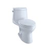 Het Double Cyclone Elongated One Piece Toilet with Sanagloss, Cotton