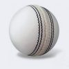 Monica mono Cricket Leather Ball  (Pack of 1, White)