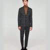 Checked Knit Suit