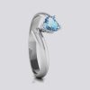 Heart Blue Topaz Ring
