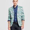 WD·NY Black – Men’s Pink and Green Floral Blazer